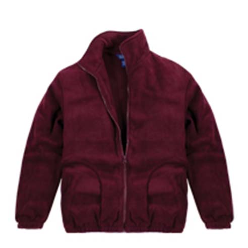 Jacket, Burgundy Polar Fleece