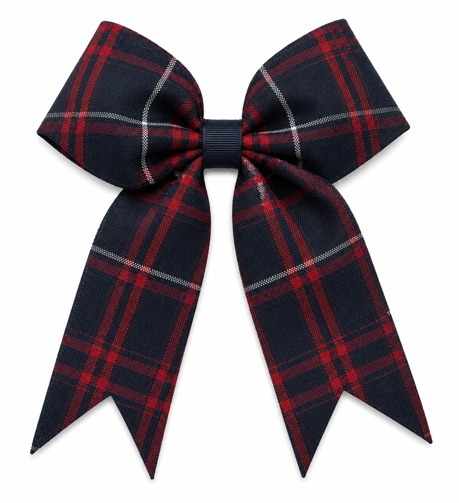Large Hair Bow, Plaid 36