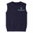 Embroidered Saint Marguerite, Vest, Navy, Crew Neck
