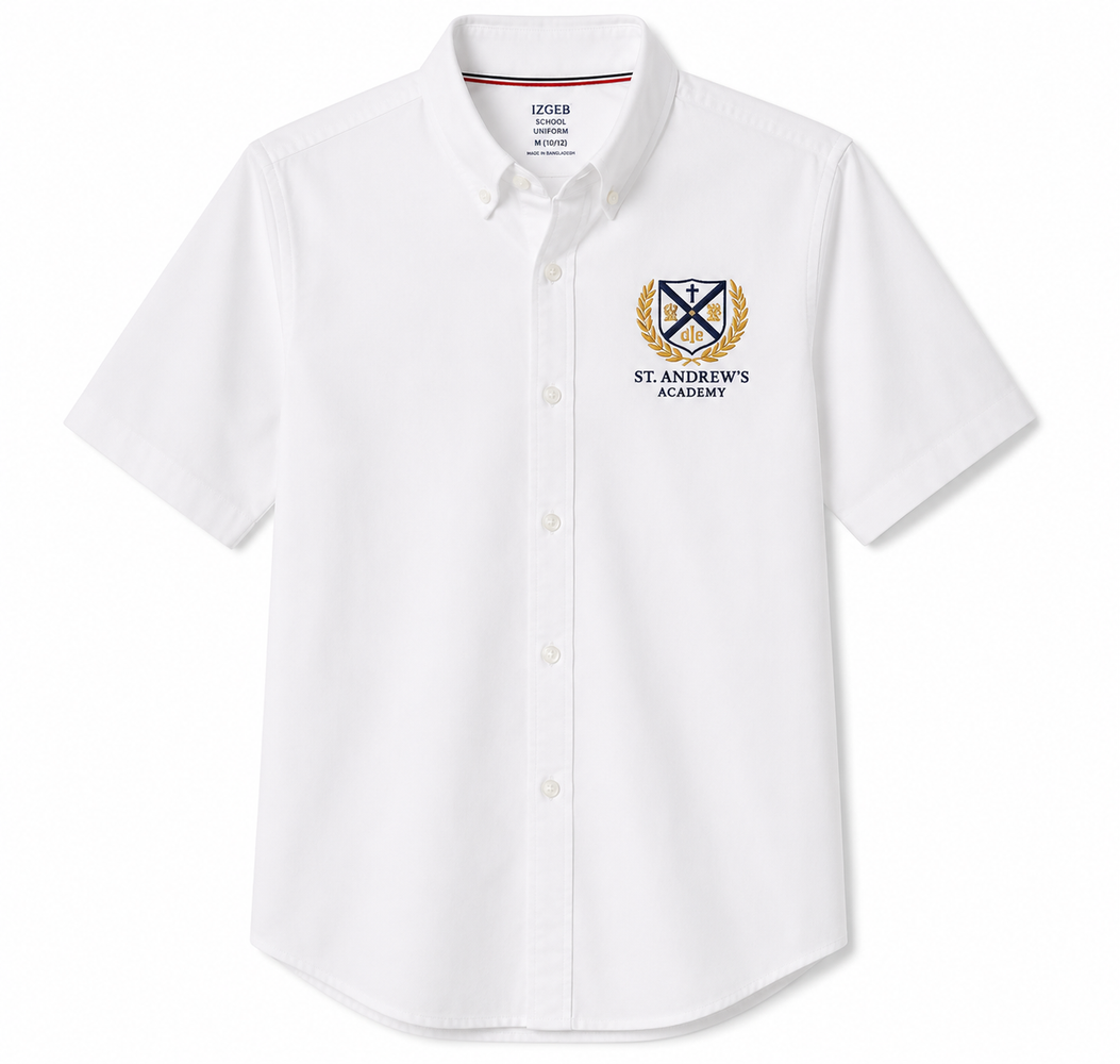Embroidered Oxford, Saint Andrew Academy, Boys S/S