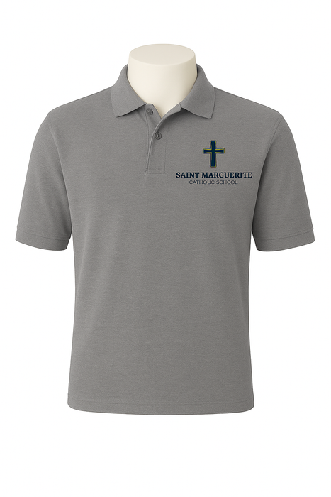 Polo, Unisex S/S Pique Saint Marguerite Catholic School Embroidered