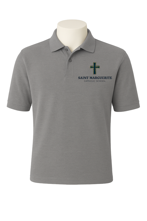 Polo, Unisex S/S Pique Saint Marguerite Catholic School Embroidered