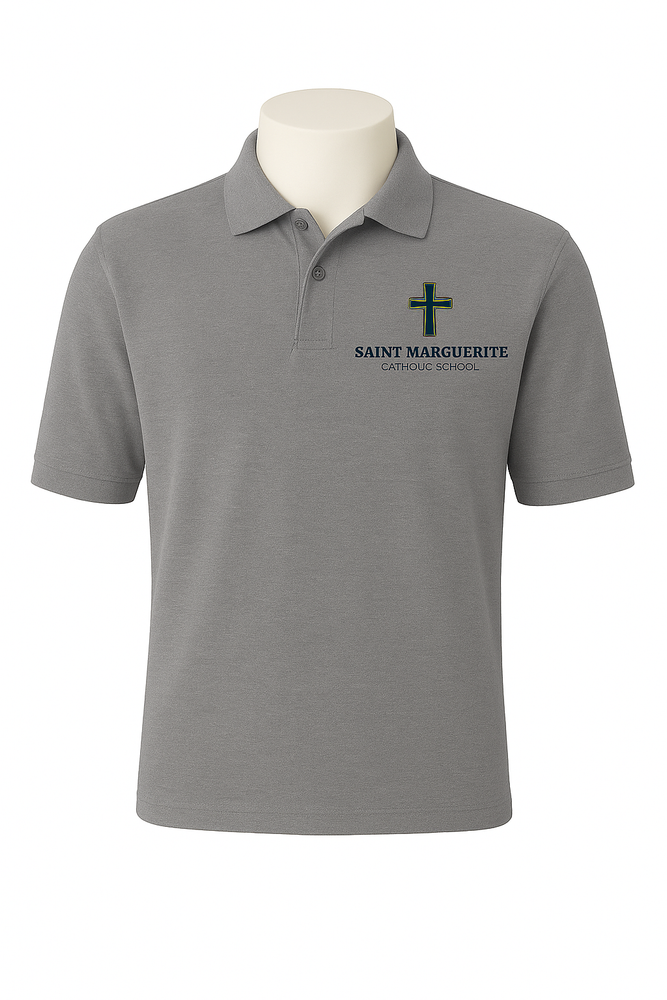 Polo, Unisex S/S Pique Saint Marguerite Catholic School Embroidered