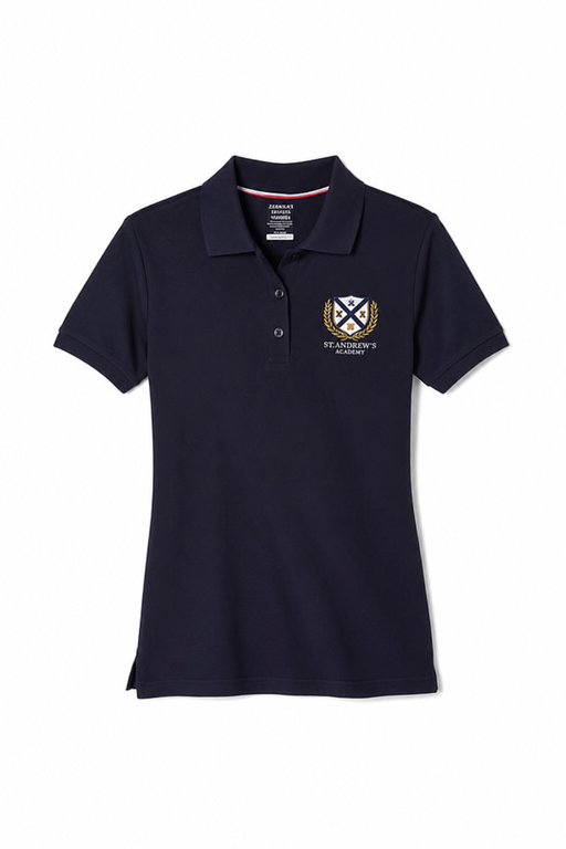 Embroidered shirt, Saint Andrew Academy, Girls Navy