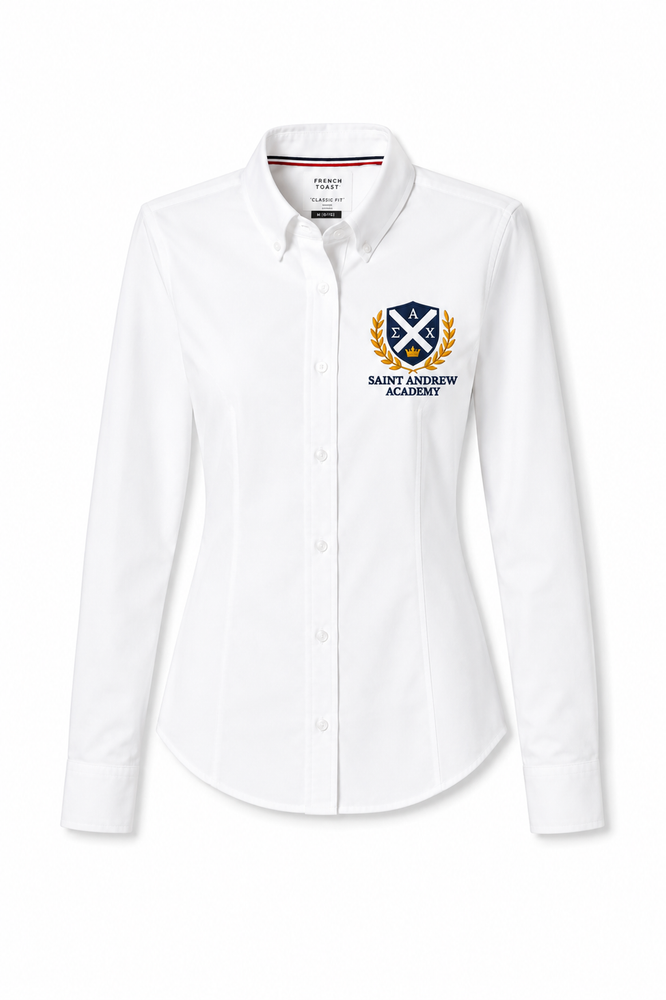 Embroidered Oxford, Saint Andrew Academy, Girls L/S