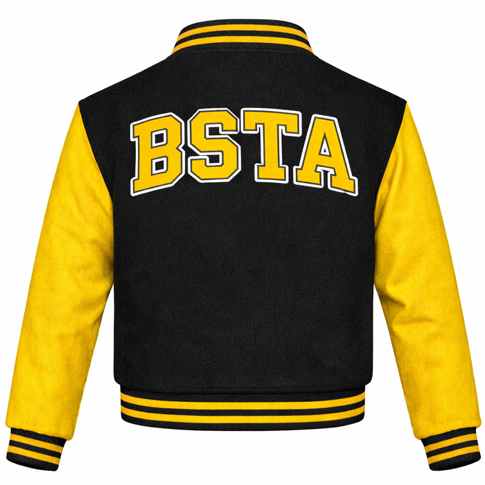 Beehive Letterman Jacket, Embroidered, Silk-screened