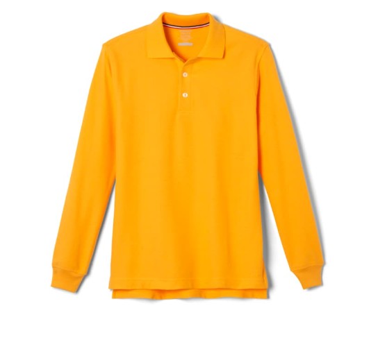 Polo, Boys Gold L/S, Pique
