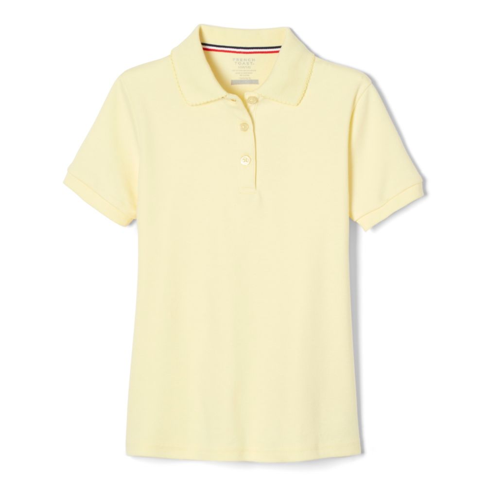 yellow polo crop top