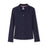 Polo, Girls Navy L/S Interlock Knit with Picot Collar (Feminine Fit)