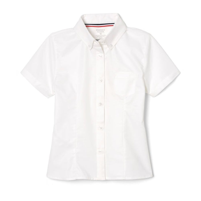 Blouse, Oxford White S/S Girls