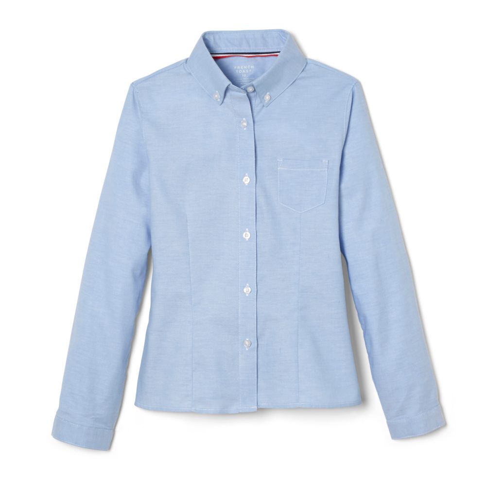 Blouse, Oxford Blue L/S Girls | Family Uniforms Blouse, Oxford Blue L/S Girls | Family Uniforms