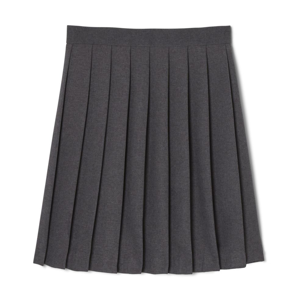 Skirt, Knife Pleat Knee Length Grey Family Uniforms