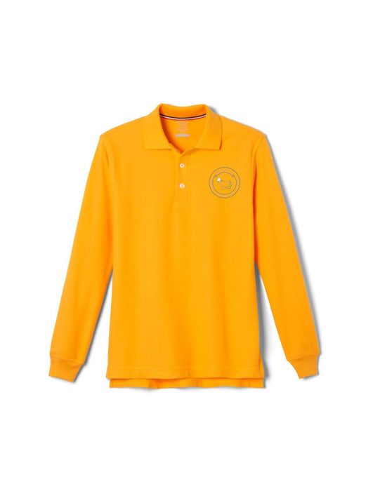 Polo Youth Unisex Beehive Logo L/S Royal Blue & Gold K-5th grade