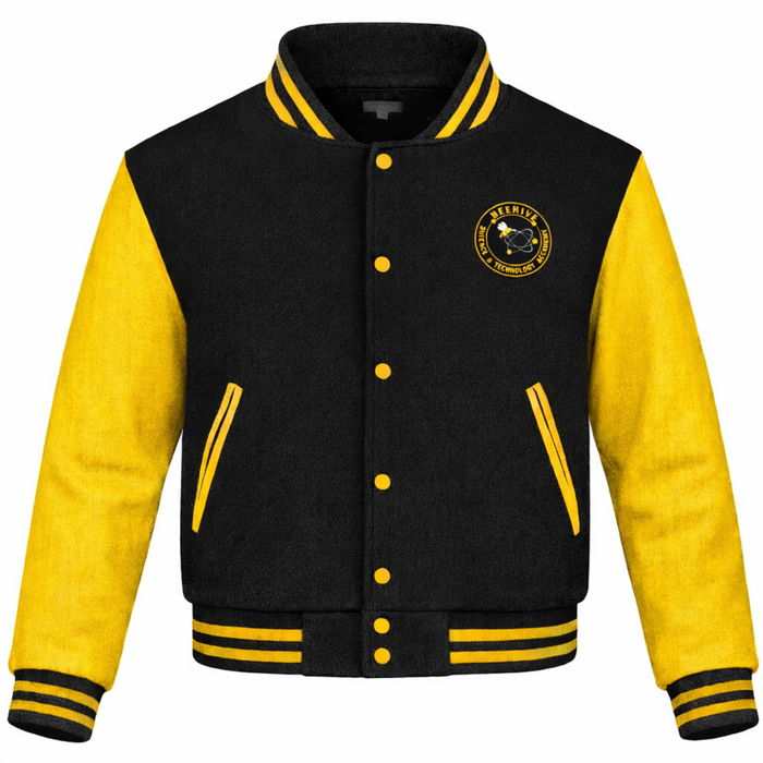 Beehive Letterman Jacket, Embroidered, Silk-screened