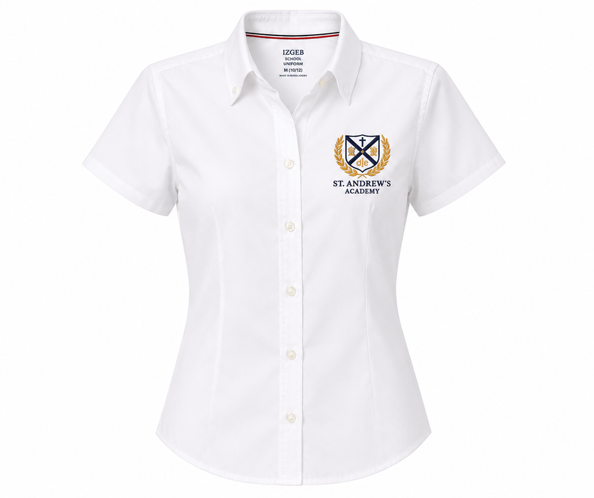 Embroidered Oxford, Saint Andrew Academy, Girls S/S