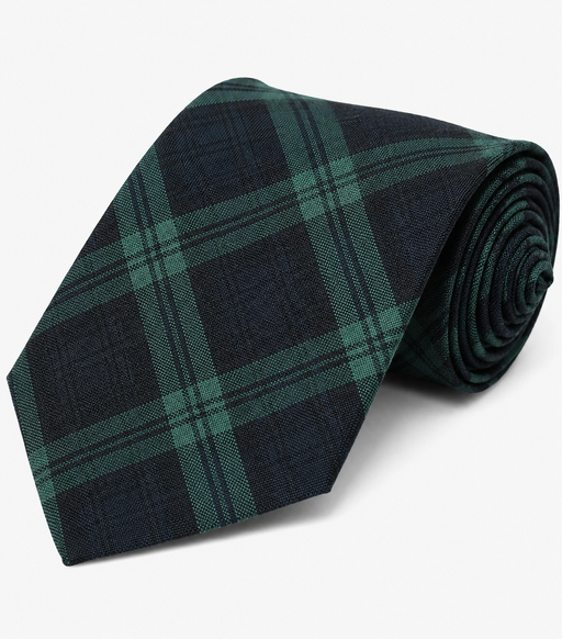Self Tied Tie "Classic Navy/Evergreen" "Blackwatch" Plaid #79