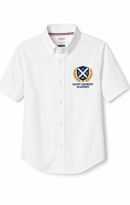 Embroidered Oxford, Saint Andrew Academy, Boys S/S