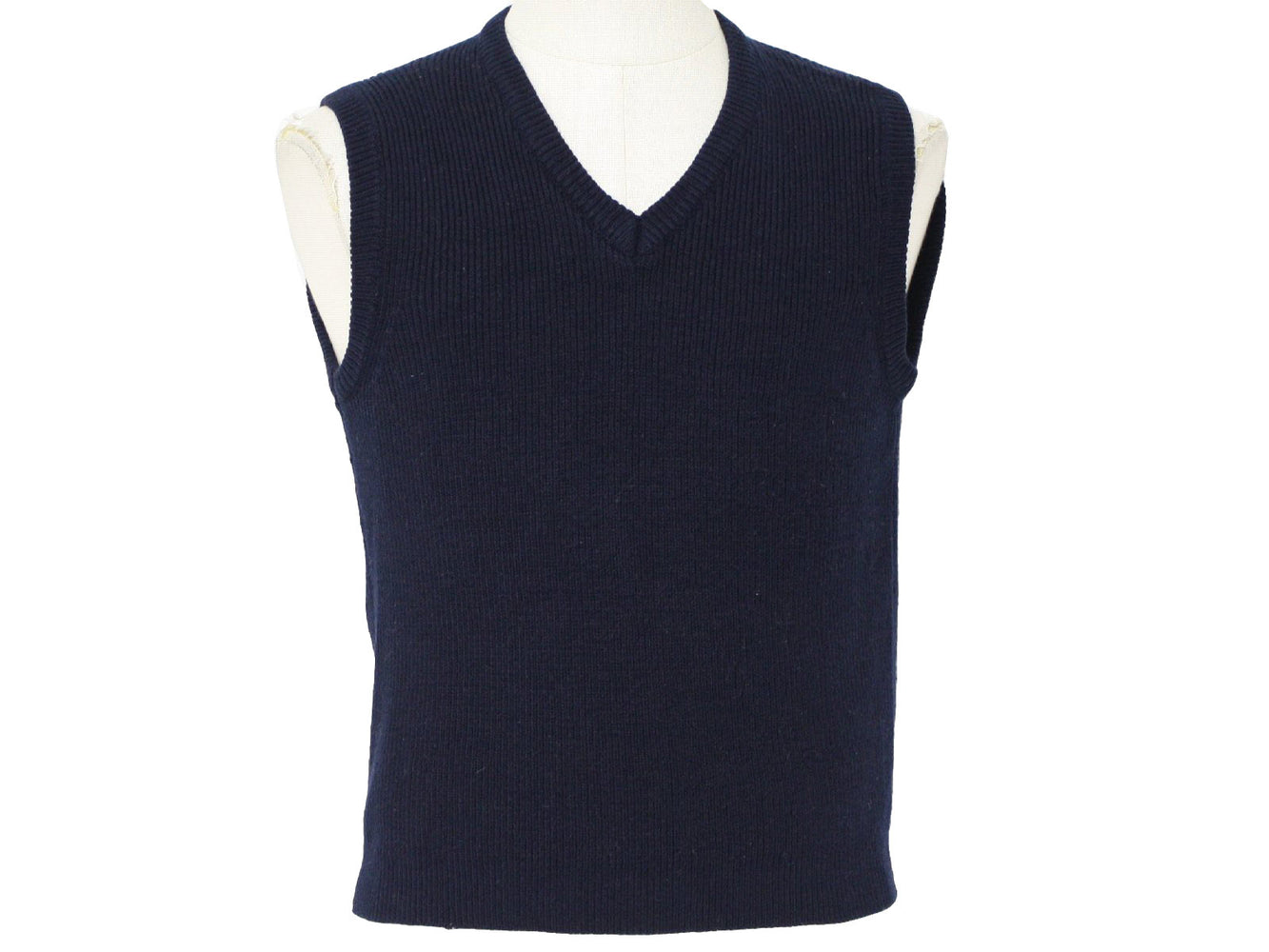 Sweater Vest V-Neck, Black, Size 4-20