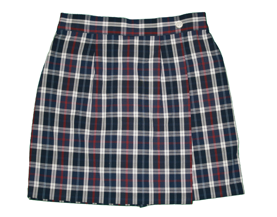 Skort, Plaid #285 with Front Flap