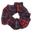 Scrunchie "Navy/Red" "Classic Navy Large" Plaid #36