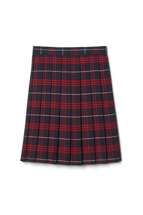 Skirt, Plaid #36 - Navy/Red, Full Knife Pleat