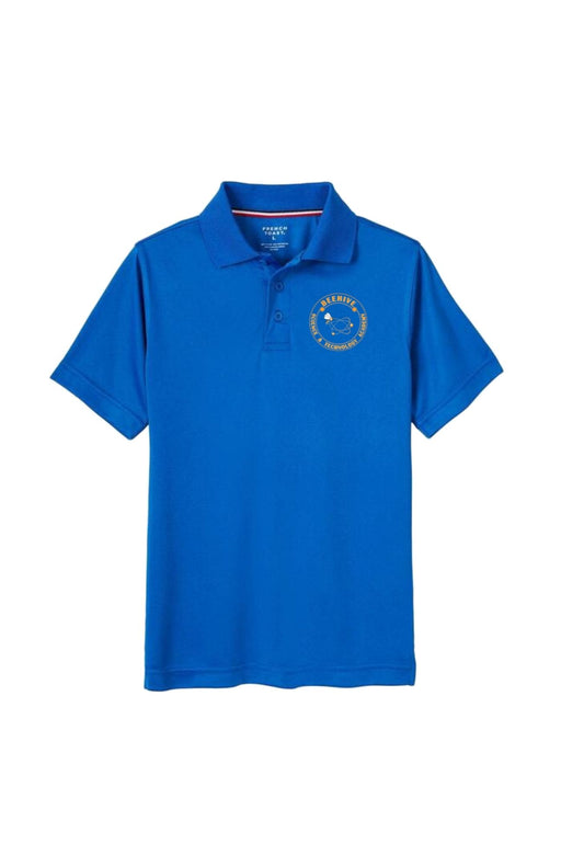 Polo Youth Unisex Beehive Logo S/S Royal Blue & Gold K-5th grade