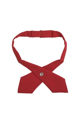Tie, Adjustable Solid Color Cross Tie