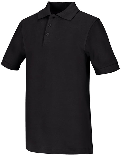 Polo, Unisex Black S/S Youth