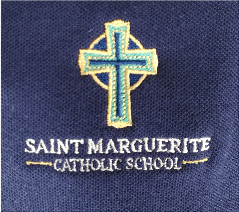 Polo, Unisex S/S Pique Saint Marguerite Catholic School Embroidered