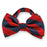 Tie, Bowtie Red/Navy, Micro Fiber College Banded