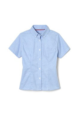 Blouse, Oxford Blue S/S Girls