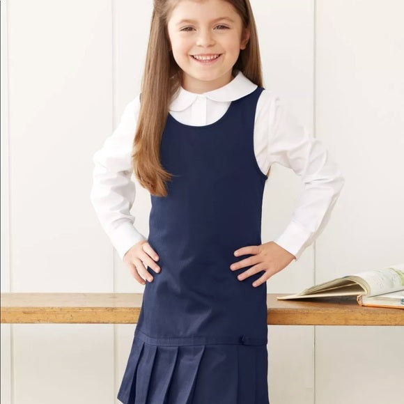 Jumper, Navy Pleated Hem - Main Image