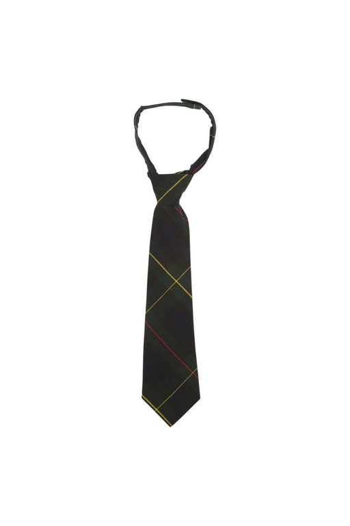 Tie, Velcro Adjustable - Unisex Green Plaid sizes 4-20 Plaid #83