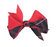 Hairbow "Navy/Red" "Classic Navy Large" "Plaid #36"