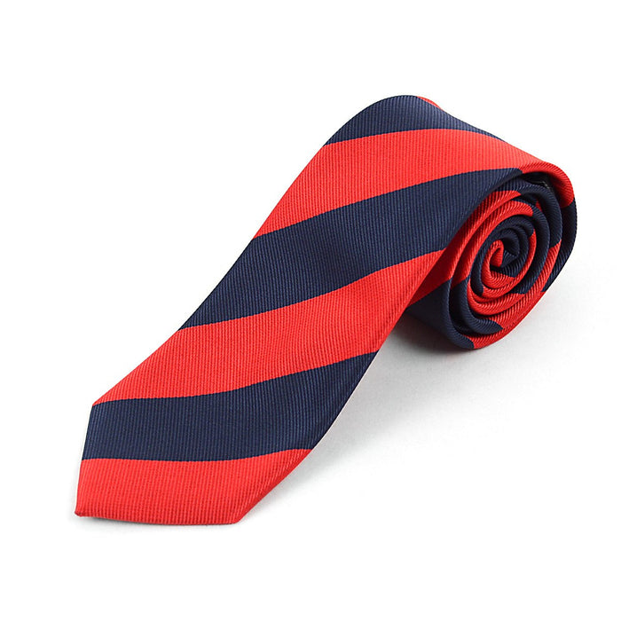 Tie, Zip-Up Red/Navy